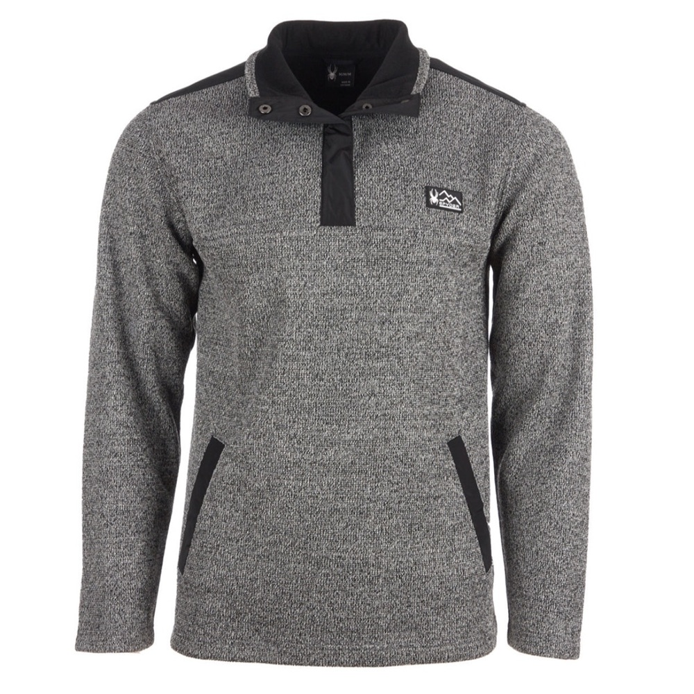 Spyder Men's Half Snap Pullover Charcoal Heather